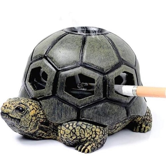 Turtle Ashtrays for Cigarettes Cute Ash Tray for Home and Outdoor - Picture 8 of 9